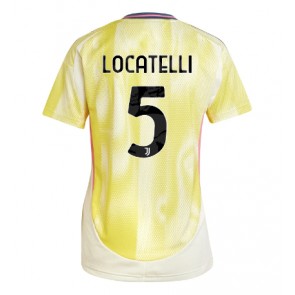 Juventus Manuel Locatelli #5 Bortatröja Kvinnor 2024-25 Kortärmad